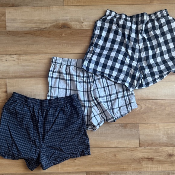 American Eagle Plaid Boxer Shorts Set of 3 size M - Picture 4 of 4